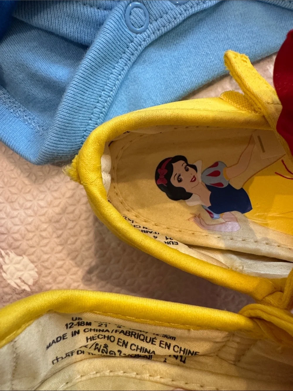 Disney Baby Snow White Costume Bundle 18-24M Dress Bodysuit Shoes Headband